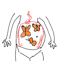 butterflies in stomach drawing by guest-u0vpja8ps in Artbitrator