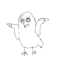 confused owl drawing by nnatzz in Artbitrator