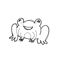 happy frog drawing by nnatzz in Artbitrator