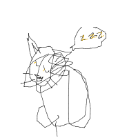 sleeping cat drawing by guest-8qaddqcsj in Artbitrator
