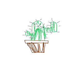 dancing cactus drawing by guest-96erimpna in Artbitrator