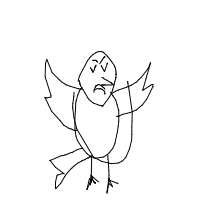 angry bird drawing by k3l_vsm in Artbitrator