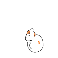 sleeping cat drawing by guest-877yey2we in Artbitrator