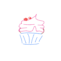 cupcake with cherry drawing by guest-atwi236xl in Artbitrator