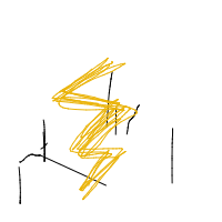 lightning bolt drawing by shashwat11 in Artbitrator