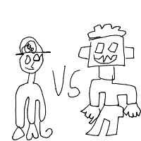 pirate vs robot drawing by guest-rox5mb8sb in Artbitrator