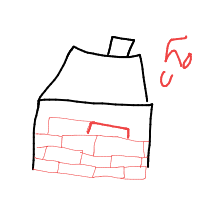 house with chimney drawing by guest-cwfgs5ftc in Artbitrator