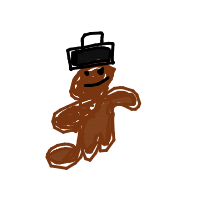 bear with a hat drawing by guest-pln8io0gk in Artbitrator