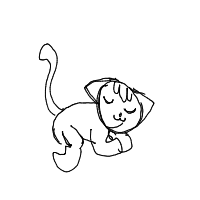 sleeping cat drawing by guest-drr5vv3e9 in Artbitrator