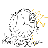 alarm clock ringing drawing by guest-rvfi0vasl in Artbitrator