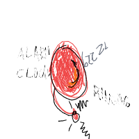 alarm clock ringing drawing by skyyy in Artbitrator
