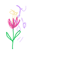 flower dancing drawing by aerialshere in Artbitrator