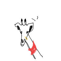 giraffe with scarf drawing by guest-hhu1zgn2o in Artbitrator