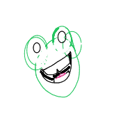 happy frog drawing by meow_meow123 in Artbitrator