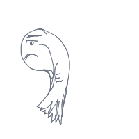 grumpy fish drawing by meow_meow123 in Artbitrator