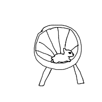 hamster on wheel drawing by guest-6hcyjzxip in Artbitrator