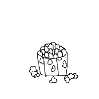popcorn overflowing drawing by guest-2istzj3kz in Artbitrator