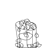 popcorn overflowing drawing by guest-2istzj3kz in Artbitrator