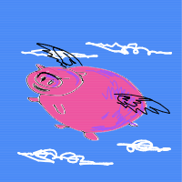 when pigs fly drawing by pasiya in Artbitrator