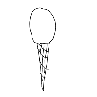 ice cream cone drawing by guest-wxo3v53ux in Artbitrator