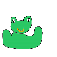 happy frog drawing by adzwinz123 in Artbitrator