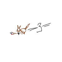 cat chasing mouse drawing by dexterio in Artbitrator