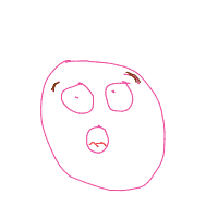 surprised face drawing by dexterio in Artbitrator