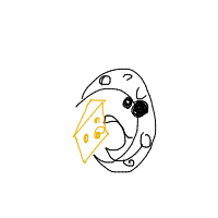 moon eating cheese drawing by guest-sz1qldukd in Artbitrator