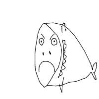 grumpy fish drawing by guest-uk4d3fva9 in Artbitrator