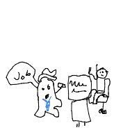 ghost at job interview drawing by guest-0ula1d1yd in Artbitrator