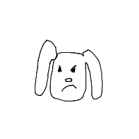grumpy dog drawing by gad4f in Artbitrator