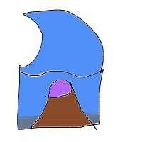 underwater volcano drawing by player-s7pvhxhpz in Artbitrator
