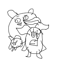 duck leading ducklings drawing by guest-88zlwfvvs in Artbitrator