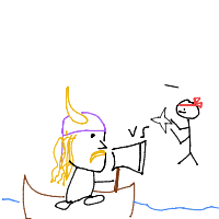 ninja vs viking drawing by guest-mffnwffmr in Artbitrator