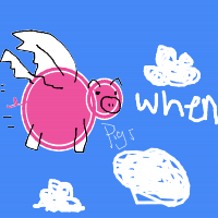when pigs fly drawing by guest-32rp0qadf in Artbitrator