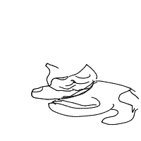 sleepy dog drawing by iiyukiii in Artbitrator