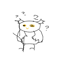 confused owl drawing by iiyukiii in Artbitrator