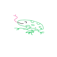 happy frog drawing by iiyukiii in Artbitrator