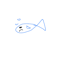 grumpy fish drawing by iiyukiii in Artbitrator