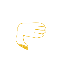 thumbs down drawing by iiyukiii in Artbitrator