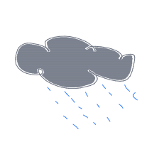 rain cloud drawing by iiyukiii in Artbitrator