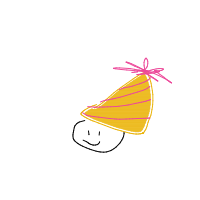 party hat drawing by iiyukiii in Artbitrator