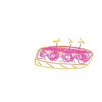 birthday cake drawing by iiyukiii in Artbitrator