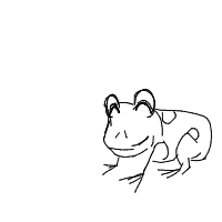 happy frog drawing by samsammaydrew in Artbitrator