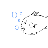grumpy fish drawing by samsammaydrew in Artbitrator
