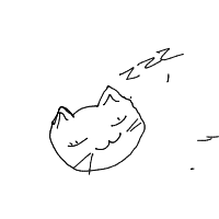 sleeping cat drawing by guest-a2v2n7brt in Artbitrator