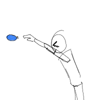 throwing water balloon drawing by mayryu11 in Artbitrator