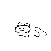 sleeping cat drawing by guest-pic3ae1sv in Artbitrator