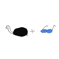 turtle with glasses drawing by guest-l2gq3w3jy in Artbitrator