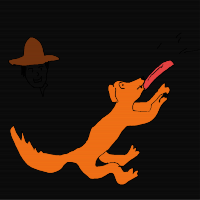 dog catching frisbee drawing by guest-l2gq3w3jy in Artbitrator